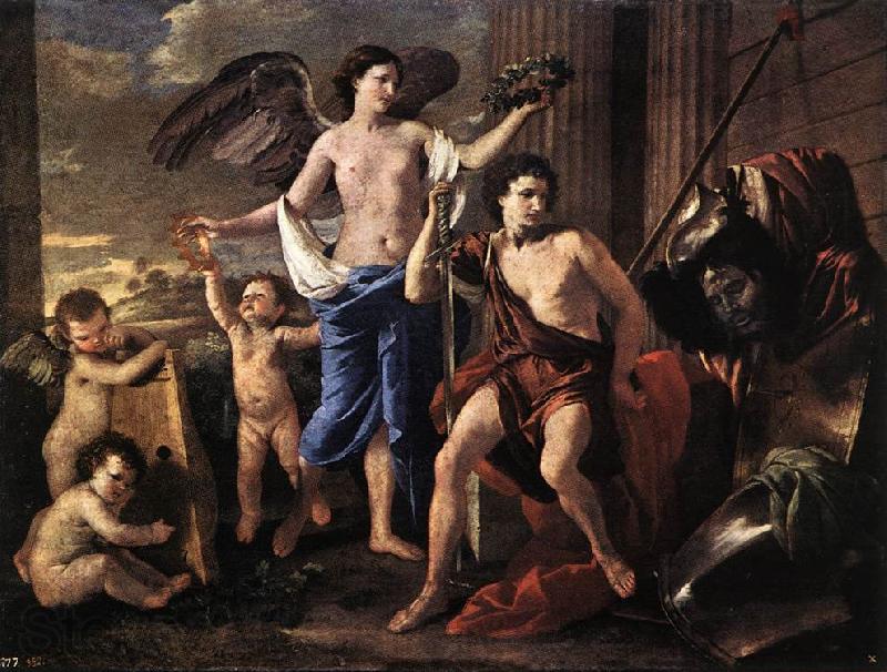 Nicolas Poussin Victorious David 1627 Oil on canvas Spain oil painting art